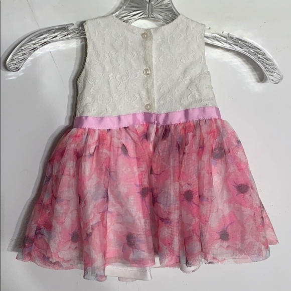 Children’s place pink floral party dress A line girls 12-18 months - Picture 5 of 5